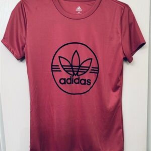 Adidas Pink Fitted Short Sleeve T-Shirt